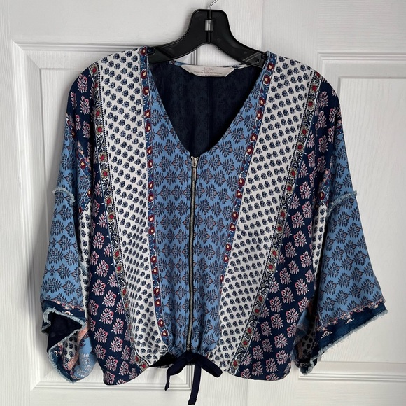 BERSHKA ZIP UP BOHO JACKET - Picture 4 of 15